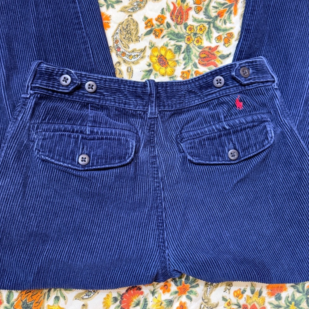 Vintage Polo Ralph Lauren Kids‎ Navy Blue Corduroy Pants Size 14